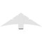 Ekena Millwork Davenport Architectural Grade PVC Gable Bracket, 48"W x 16"H x 2"D x 6"F, 8/12 Pitch GBP048X16X0206DAV00 - alternate 3